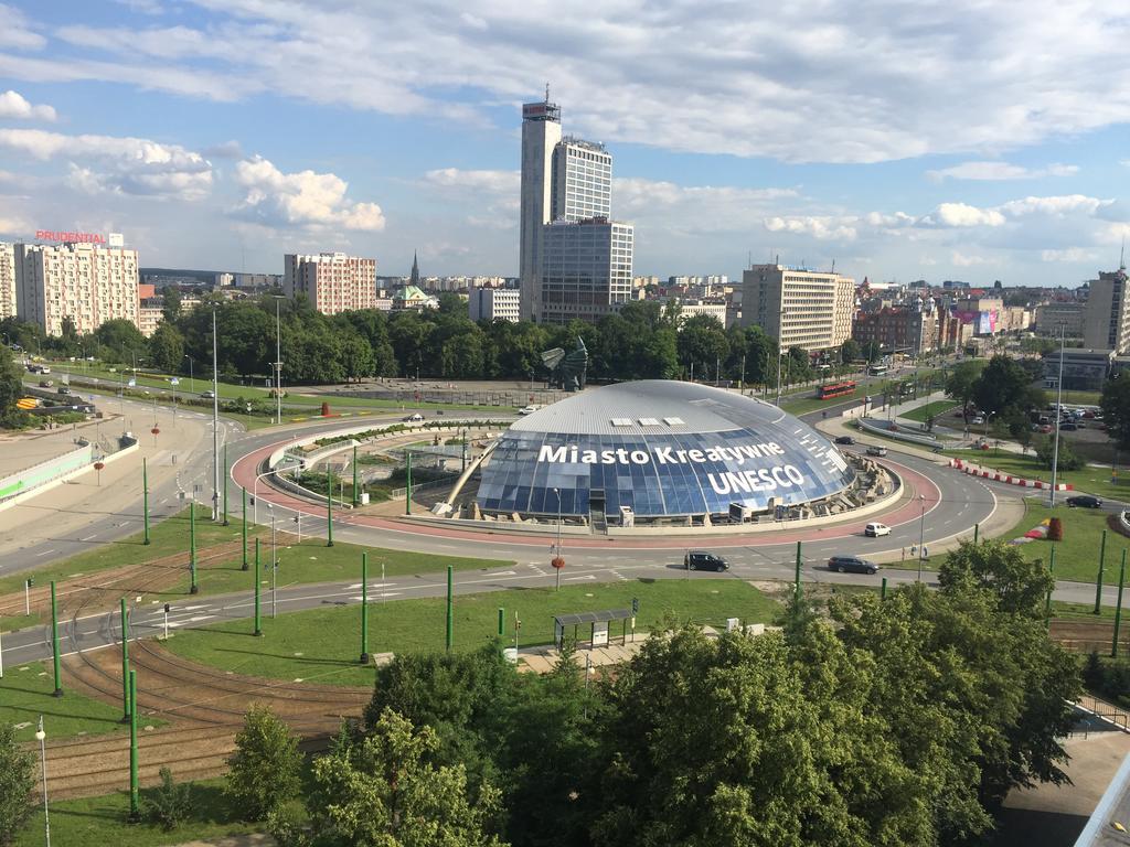 Apartament Panorama Spodek Daire Katoviçe Dış mekan fotoğraf